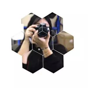 아크릴 12P 육각 조립식 DIY 거울 아크릴 조립식 육각 DIY 거울