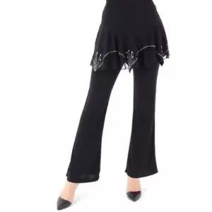 살사 검정 밸리 라틴댄스 의상 테마 라틴 팬츠 재 LDP4900