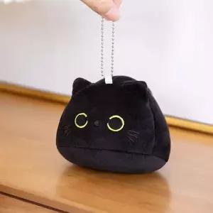 [하프클럽/]검은 블랙 고양이 냥이 인형 키링 9센티 꼬리 달린 행운의 깜냥