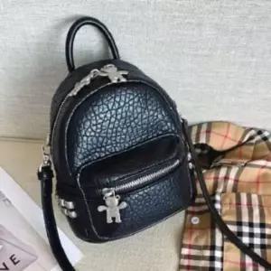 여성소가죽백 쿨샵 여성 캐릭터 지퍼 천연소가죽 멀티핏 미니백팩