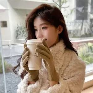 [하프클럽/]여성 겨울 스마트 터치 슬림핏 드랄론 장갑