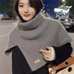 포근한 니트 케이프 넥워머 목폴라 실내외 겨울넥워머