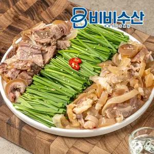 비비수산 고기듬뿍 쫄깃한 한우 스지수육전골 1.3kg 밀키트 캠핑요리 소머리고기