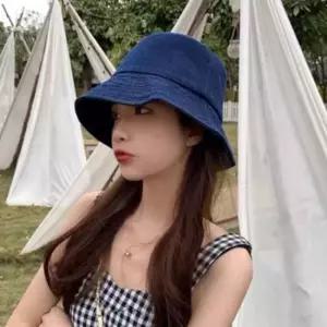 어린이모자 데님 청 벙거지모자 남녀공용 버킷햇 캐주얼 패션코디