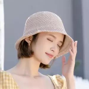 빅사이즈모자 여성 데일리 여름 여행 펀칭 짜임 패션 벙거지 모자