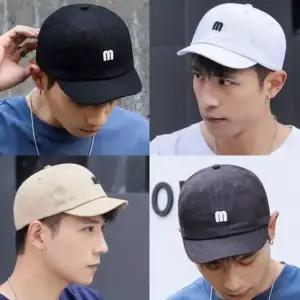 남여공용 M로고 볼캡 숏챙 야구모자 커플 패션모자