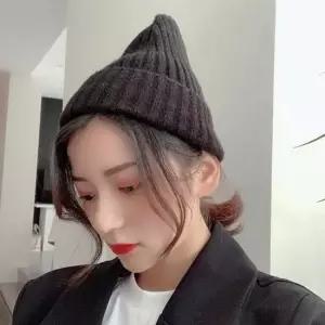 여성가을모자 여성 스타일 비니 겨울 니트 모자 데이트 패션 코디