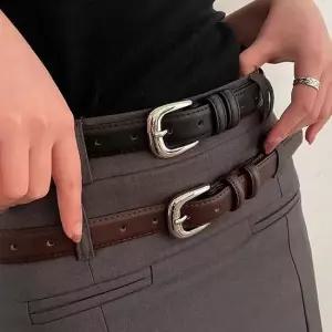 여성 패션 벨트 스몰버클 남녀 캐주얼 정장 허리벨트