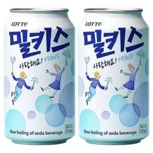 밀키스 롯데 x 48캔 340ml (24캔x2박스)