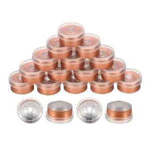 uxcell 13mm 플립 오프 캡 100PCS 버 프리 탑 씰 알루미늄 플라스틱 바이알 유리 동결 건조 병용 커버