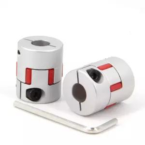 Zeberoxyz 2PCS 8mm 알루미늄 플럼 플렉시블 샤프트 결합 직경 길이 모터 커넥터 커플러 3D 프린터 CNC