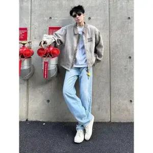빈티지 가을 투피스 남사친 체크 재킷 코트 점퍼 상의 커플 가짜 하운드투스 패피3