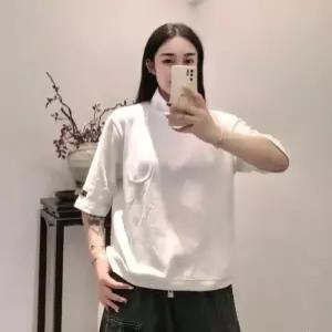 빛채운 여사친 가을 톱 티셔츠 슬림핏 반폴라 소매 5부 OPH3
