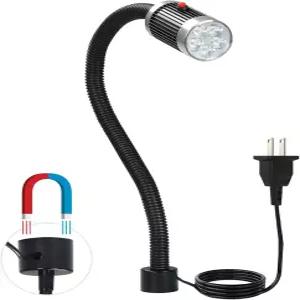 자 LED 마그네틱 구스넥 라이트 0W 6500K 000LM 0V 플렉시블 작업대용 강력한 베이스가 있는 선반 밀링