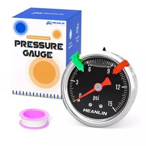 평균 측정값 05Psi 블랙 스테인리스 스틸 압력 게 글리세린 충전 8 NPT 5 페이스 다이얼 액체 WOG 워터