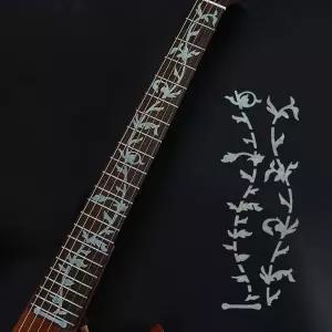 알니코프 기타 프렛보드 마커 인레이 스티커 베이스 어쿠스틱 일렉트릭 DIY 넥 트리 오브 라이프 화이트