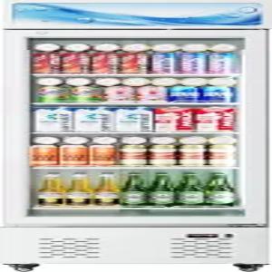ECEVT 2 Cuft 상업용 냉장고 머천다이저 유리문 업라이트 디스플레이 쿨러 LED 조명 및 레스토랑 식료품점