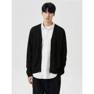 에잇세컨즈 42485AAY45 여성 기본가디건 와이넥 집업 카디건 블랙 45 4350910