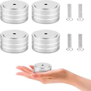 오디오캐스트 4배속 하이파이 스피커 스파이크 격리 피트 패드 알루미늄 40x20mm 스탠드 앰프 쇼크 업소버