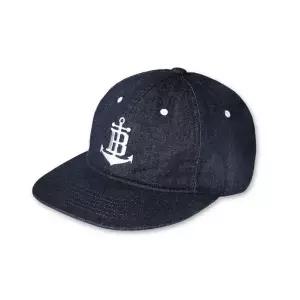 매장정품 BANTS 앵커 로고 8oz 데님 빈티지 베이스볼 캡 - 인디고