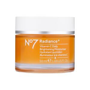 No7 Radiance+ 피부 톤 케어 비타민 C 모이스처라이저 페이스 크림 영양 얼굴 빠른 력 + 가벼운 포뮬러로 건성 피부에 적합 1.69 floz