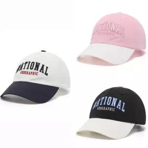 내셔널지오그래픽 키즈 배색 빅로고 캡 모자 K265KHA020 K