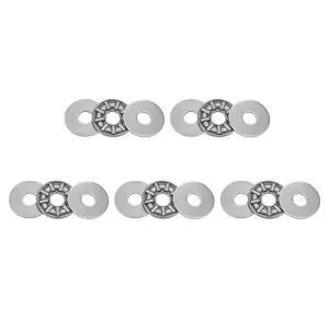 세탁기가 장착된 uxcell AXK0619 스러스트 니들 롤러 베어링 6mm 보어 OD 너비 5pcs