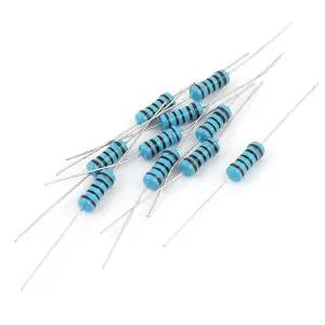 uxcell 10PCS 100옴 1W 저항 고정 금속 산화막 저항기 블루
