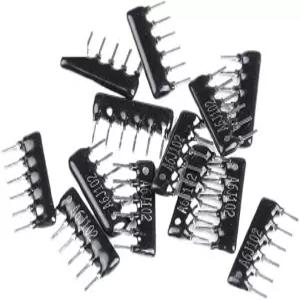 Yiodauh Resistors 40pcs DIP Exclusion 6Pin Resistor Network Array A06 A103J A06-103JP 10K 4.7K 4K7