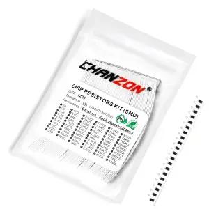 Chanzon 1200pcs 1206 SMD 저항 키트 0-10M OHM 60 값 1/4W 0.25W 1 공차 두꺼운 필름 0-10MR SMT 칩 Rohs