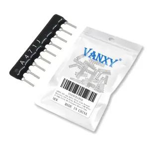 20PCS 470옴 A471J 두께 필름 네트워크 저항기 SIP-9 배열 1/8W 9핀 2.54mm 피치 5 버스형