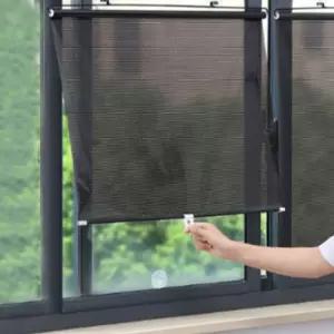 자동차 블라인드 롤스크린 창문 무타공 사무실 유리창 롤링
