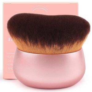 Glor Brochas 75MM 초대형 셀프 태너 가부키 메이크업 브러시 u2013 바디 메이크업용 울트라 소프트 고밀도 비건 브리스틀 브론저 & 파운데이션 태닝 무스 로션 로즈 골드 wet 및 건식
