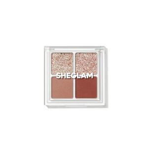 셰글램 코스믹 크리스탈 아이섀도 쿼드 4색 매트 글리터 팔레트 로즈 골드 웜 피치 브라운 롱래스팅 울트라 색소 매끄러운 블렌딩 스펠바운드