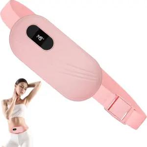 올레시아 휴대용 무선 온열 패드 6가지 열 레벨 및 마사지 모드 5000mAh 자동 차단 NTC 온도 조절 배 등