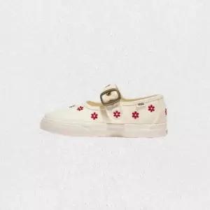 매장정품 반스 VANS 키즈 메리 제인 벨크로 샹티이 플로럴 - Chantilly Floral WHITERACING RED VN000CRYKS