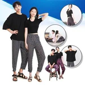 TBZ 남녀공용 패턴형디자인 아이스 쿨팬츠 여름바지