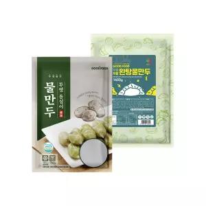 [이푸른] 굿푸드 투명 옹심이 물만두 1kg + 부들부들 완탕 물만두 1.4kg