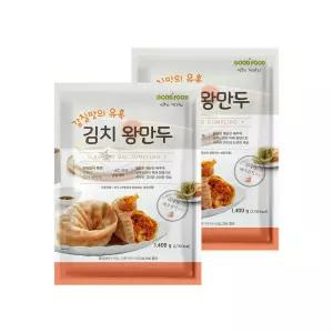 [이푸른] 굿푸드 김치 왕만두 1.4kg x 2봉