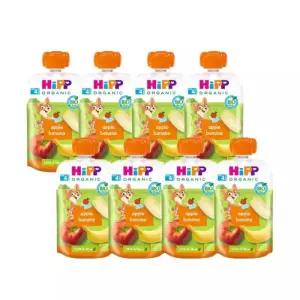 HiPP 힙 퓨레 애플 바나나 사과 과일 아기 이유식 100g X 8개