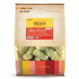 호정가 대잎유과 500g전통간식 옛날 과자 맛있는 가유과 후식 디저트