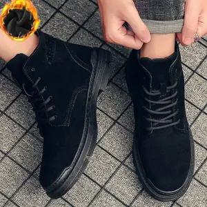 [하프클럽/]남성 스웨이드 워커 신발 기모 키높이 TTG02
