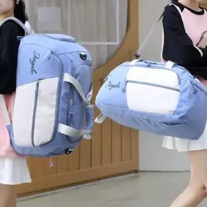 오너클랜 WL 여행 용 백 보스턴 백팩 헬스 옷 짐 가방 블루 여행용보스턴백 여행가방 짐가방