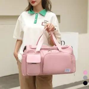 출장 여행용 넉넉한 수납 토트백 캐리어 보조 짐가방 보스턴 스타일 보스턴백 짐가방
