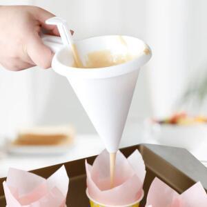 조절 가능한 휴대용 베이킹 깔때기 도구 크림 배터 초콜릿 액체 디펜서 페이스트리 몰드 쿠키 컵케이크