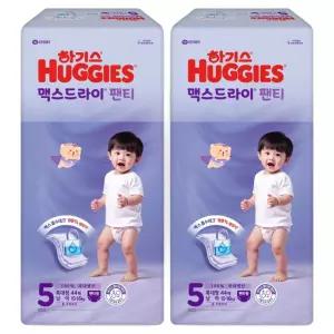 하기스 2024 아기 베이비 맥스드라이 팬티형 기저귀 남아용 5단계 88매
