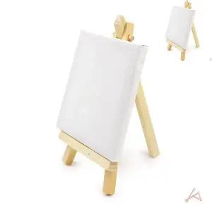 그림그리기 미니 세트 미술재료 10X10cm 미술용 이젤+캔버스