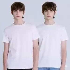 (최초가:31,800원)베이직하우스 본사 [2PACK] 면30수 부드러운 레귤러핏 기본 반팔 티셔츠 2장