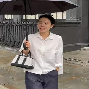 MADE 플레어핏 헤링본 베이직 셔츠 (2 color)