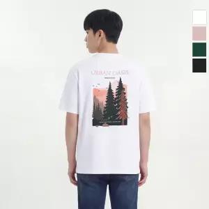 웨스트우드 남성 베이직 그래픽 라운드티_WO2MCTR421